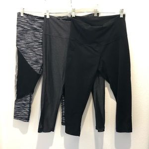 Zella High-Waisted Calf-Length Leggings (Set of 3)